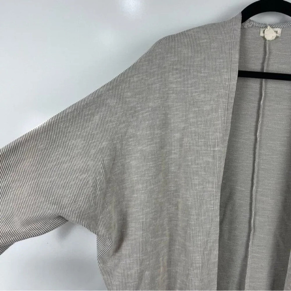 DONNI Ribbed Oversized Open Front Cardigan Sweater Pockets Women's One Size - Picture 3 of 7